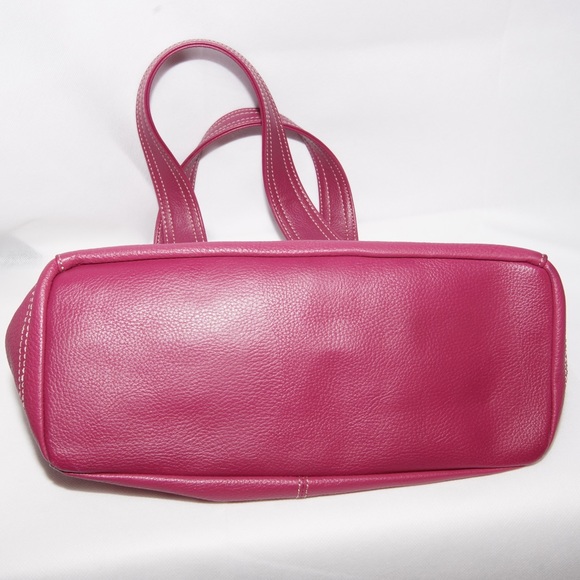 Elegant Pink Leather Tote Bag - Picture 8 of 8